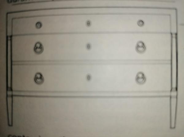 Cassettone tardo Luigi XVI